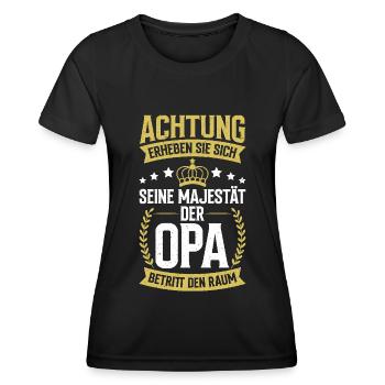 Grandpa, Grandpa, Grandpa, Grandpapa - Women's Functional T-Shirt - black - Front - AI Model Female 172 light (172cm)