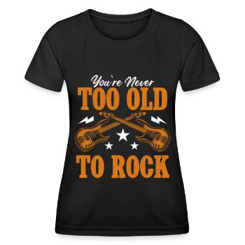 Bassgitarrist Gitarrist E -Gitarre - Frauen Funktions-T-Shirt - Schwarz - Vorne - AI Model Female 172 light (172cm)