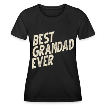 Grand-père Grand-père Pops Grand-parent - T-shirt sport Femme - noir - Devant - AI Model Female 172 light (172cm)