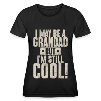 Grand-père Grand-père Pops Grand-parent - T-shirt sport Femme - noir - Devant - AI Model Female 172 light (172cm)