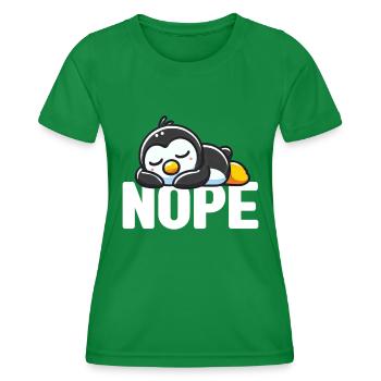Pingouins Oiseau Amoureux des Pingouins Passionné - T-shirt sport Femme - vert - Devant - AI Model Female 172 dark (172cm)