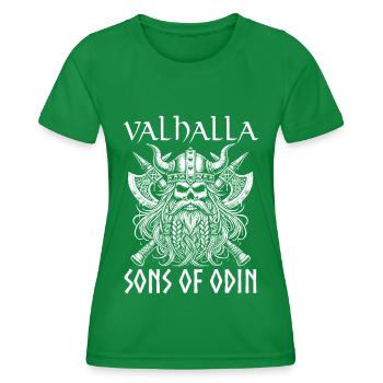 Wikinger Norse Götter Nordman Mythologie - Frauen Funktions-T-Shirt - Kelly Green - Vorne - AI Model Female 172 dark (172cm)