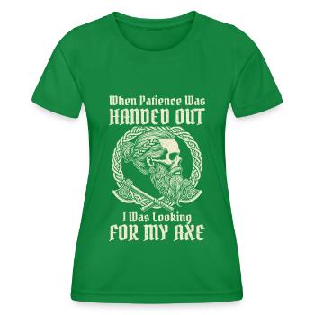 Wikinger Norse Götter Nordman Mythologie - Frauen Funktions-T-Shirt - Kelly Green - Vorne - AI Model Female 172 dark (172cm)