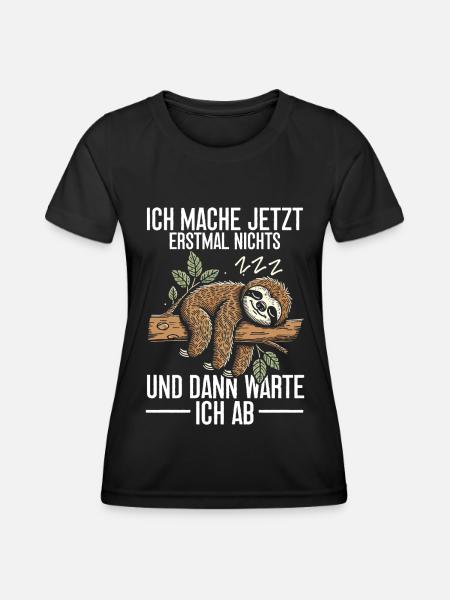 Sloth Lazy Sloth Lover Sloths - Women's Functional T-Shirt - black