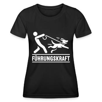 Chien-guide Propriétaire de chien Amoureux des chiens Animal - T-shirt sport Femme - noir - Devant - AI Model Female 172 light (172cm)