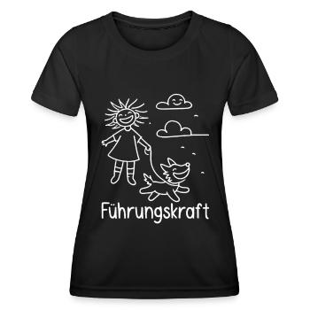 Chien-guide Propriétaire de chien Amoureux des chiens Animal - T-shirt sport Femme - noir - Devant - AI Model Female 172 light (172cm)