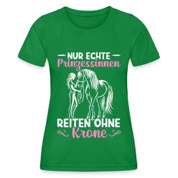 Équitation Sports équestres Cavaliers Amoureux des chevaux - T-shirt sport Femme - vert - Devant - AI Model Female 172 dark (172cm)