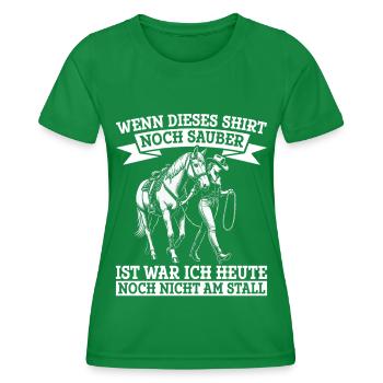 Équitation Sports équestres Cavaliers Amoureux des chevaux - T-shirt sport Femme - vert - Devant - AI Model Female 172 dark (172cm)
