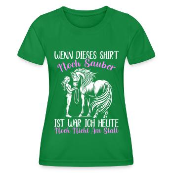 Équitation Sports équestres Cavaliers Amoureux des chevaux - T-shirt sport Femme - vert - Devant - AI Model Female 172 dark (172cm)