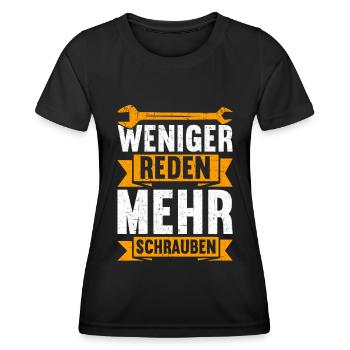 Automechaniker Kfz Techniker Fahrzeugreparatur - Frauen Funktions-T-Shirt - Schwarz - Vorne - AI Model Female 172 light (172cm)