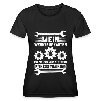 Automechaniker Kfz Techniker Fahrzeugreparatur - Frauen Funktions-T-Shirt - Schwarz - Vorne - AI Model Female 172 light (172cm)