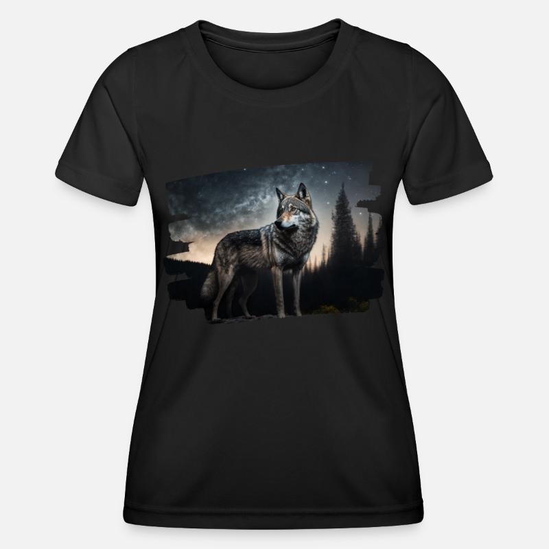 Realist Wolf - Women's Functional T-Shirt - black