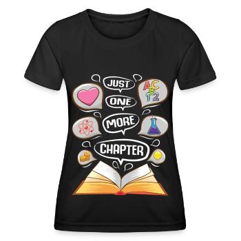 Littérature Lire Bibliothèque Ver de bibliothèque Idée de cadeau - T-shirt sport Femme - noir - Devant - AI Model Female 172 light (172cm)