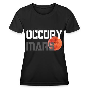 OCCUPER MARS - T-shirt sport Femme - noir - Devant - AI Model Female 172 light (172cm)