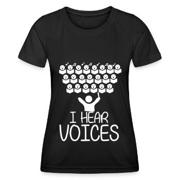 Orchestre de chanteurs choriste Orchestre - T-shirt sport Femme - noir - Devant - AI Model Female 172 light (172cm)