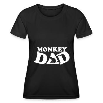 Singes singes singe escalade chimpanzee - T-shirt sport Femme - noir - Devant - AI Model Female 172 light (172cm)