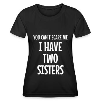 Deux sœurs sœurs soeur - T-shirt sport Femme - noir - Devant - AI Model Female 172 light (172cm)