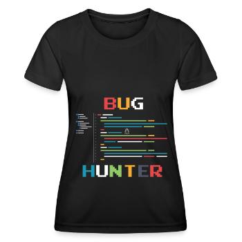 Bugs Bug Gamer Game Gambler Gamer Game Erreur - T-shirt sport Femme - noir - Devant - AI Model Female 172 light (172cm)
