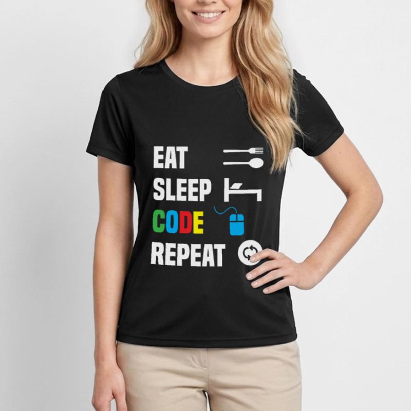 Code Codierung Coder Kodierung Informatiker Frauen Funktions-T-Shirt