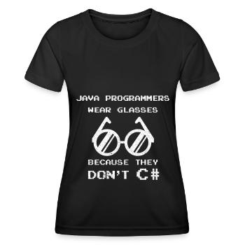Code Codierung Coder Kodierung Informatiker - Frauen Funktions-T-Shirt - Schwarz - Vorne - AI Model Female 172 light (172cm)