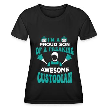 Caretaker Caretaker Facility Management - Women's Functional T-Shirt - black - Front - AI Model Female 172 light (172cm)