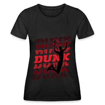 Basketteur basketteur hoop throw dunken - T-shirt sport Femme - noir - Devant - AI Model Female 172 light (172cm)