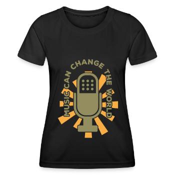 Musician Music Rhythm Clef - Women's Functional T-Shirt - black - Front - AI Model Female 172 light (172cm)