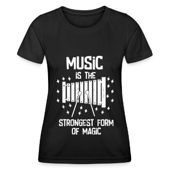 Musik Musiker Musikband Musikverein Instrument - Frauen Funktions-T-Shirt - Schwarz - Vorne - AI Model Female 172 light (172cm)