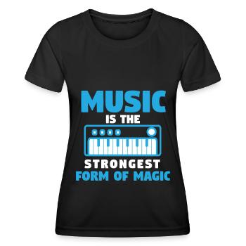 Musik Musiker Musikband Musikverein Instrument - Frauen Funktions-T-Shirt - Schwarz - Vorne - AI Model Female 172 light (172cm)