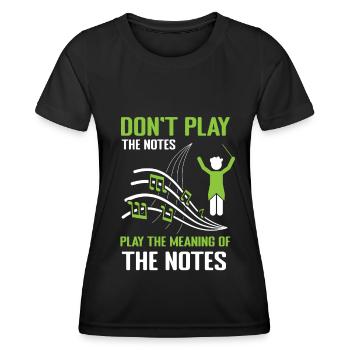 DJ Discjockey Diskjockey Auflegen Club - Frauen Funktions-T-Shirt - Schwarz - Vorne - AI Model Female 172 light (172cm)