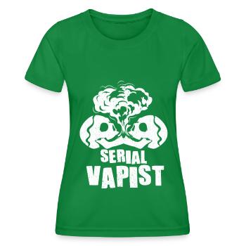 Elektro Zigarette E-Zigarette E-Shisha Vape - Frauen Funktions-T-Shirt - Kelly Green - Vorne - AI Model Female 172 dark (172cm)
