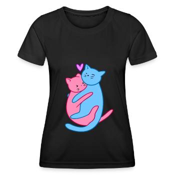 Valentine's Day gifts for him or her - Women's Functional T-Shirt - black - Front - AI Model Female 172 light (172cm)