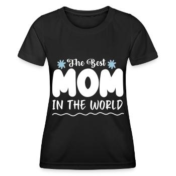 La Meilleure Maman Au Monde Meilleure Maman Maman - T-shirt sport Femme - noir - Devant - AI Model Female 172 light (172cm)