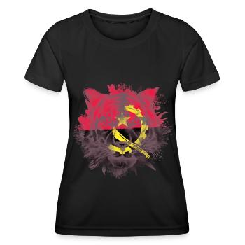Angola - T-shirt sport Femme - noir - Devant - AI Model Female 172 light (172cm)