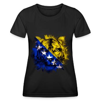 Bosnien und Herzegowina - Frauen Funktions-T-Shirt - Schwarz - Vorne - AI Model Female 172 light (172cm)