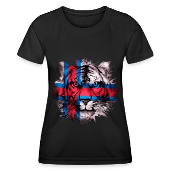 Färöer Inseln - Frauen Funktions-T-Shirt - Schwarz - Vorne - AI Model Female 172 light (172cm)