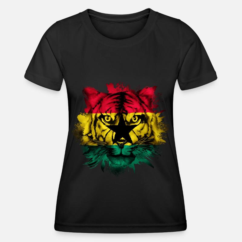 Ghana - Women's Functional T-Shirt - black