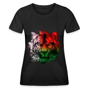 Macédoine - T-shirt sport Femme - noir - Devant - AI Model Female 172 light (172cm)