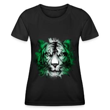 Nigeria - Frauen Funktions-T-Shirt - Schwarz - Vorne - AI Model Female 172 light (172cm)