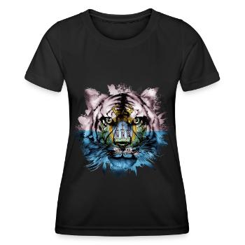 San Marino - Frauen Funktions-T-Shirt - Schwarz - Vorne - AI Model Female 172 light (172cm)