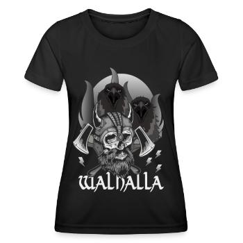 WALHALLA - SIE WEISEN DEN WEG - Frauen Funktions-T-Shirt - Schwarz - Vorne - AI Model Female 172 light (172cm)