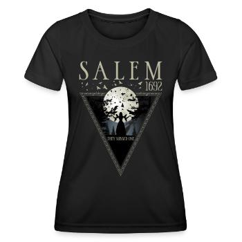 Salem 1692 They Missed One Halloween Witch Moon - Women's Functional T-Shirt - black - Front - AI Model Female 172 light (172cm)