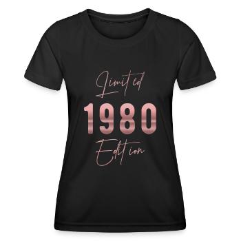 Limited Edition 1980's Vintage Women's Birthday - Women's Functional T-Shirt - black - Front - AI Model Female 172 light (172cm)