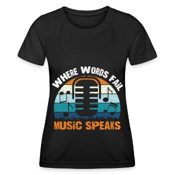 Musician Music Rhythm Clef - Women's Functional T-Shirt - black - Front - AI Model Female 172 light (172cm)