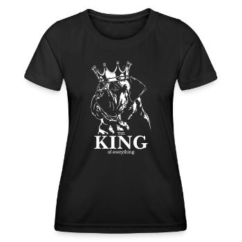 BULLMASTIFF King Dog Dog Dog Wilsigns - Women's Functional T-Shirt - black - Front - AI Model Female 172 light (172cm)