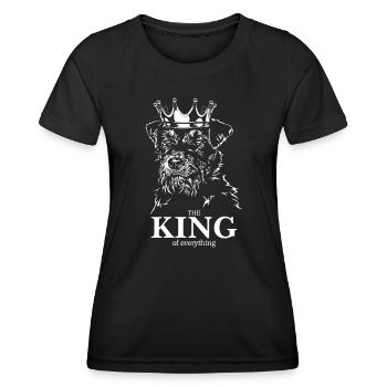 Deutscher Jagdterrier King of everything Wilsigns - Frauen Funktions-T-Shirt - Schwarz - Vorne - AI Model Female 172 light (172cm)