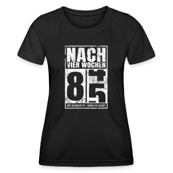 Lustiger Spruch lange Krank Operation Krankheit AU - Frauen Funktions-T-Shirt - Schwarz - Vorne - AI Model Female 172 light (172cm)