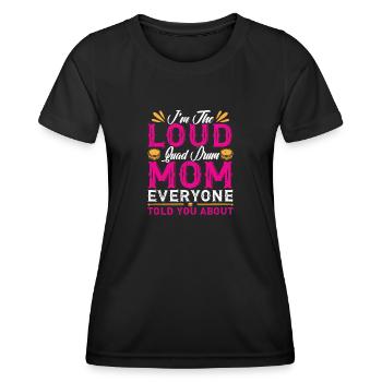 Tenor Schlagzeug Trommel | Musikband Schlagzeuger - Frauen Funktions-T-Shirt - Schwarz - Vorne - AI Model Female 172 light (172cm)