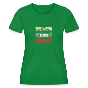 Tempe Arizona vacances artistiques Souvenir abstrait - T-shirt sport Femme - vert - Devant - AI Model Female 172 dark (172cm)