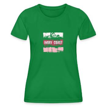 Côte d’Ivoire Côte d’Ivoire Afrique Vacances Souvenir - T-shirt sport Femme - vert - Devant - AI Model Female 172 dark (172cm)